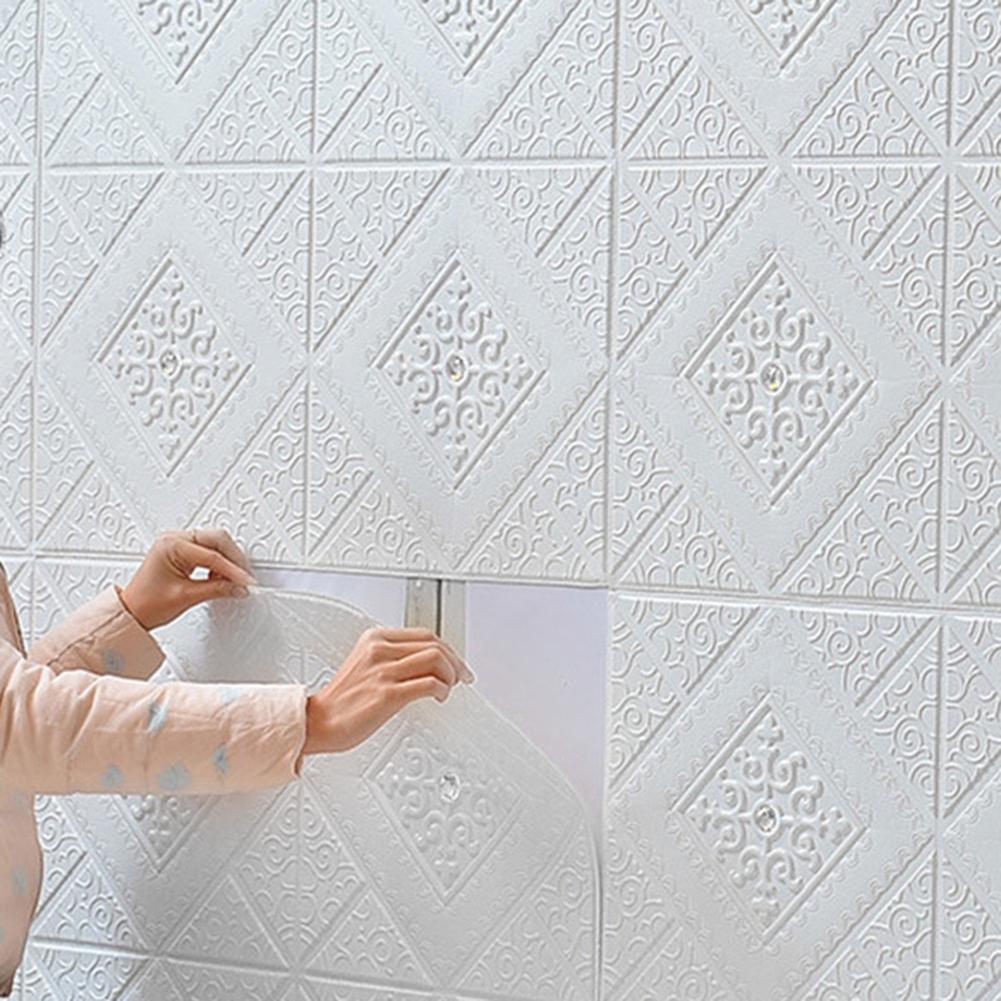 Panouri de perete 3D Autocolant de perete Tavan Panouri autoadezive din spumă moale Tapete pentru sufragerie Fundal de perete Decor acasă