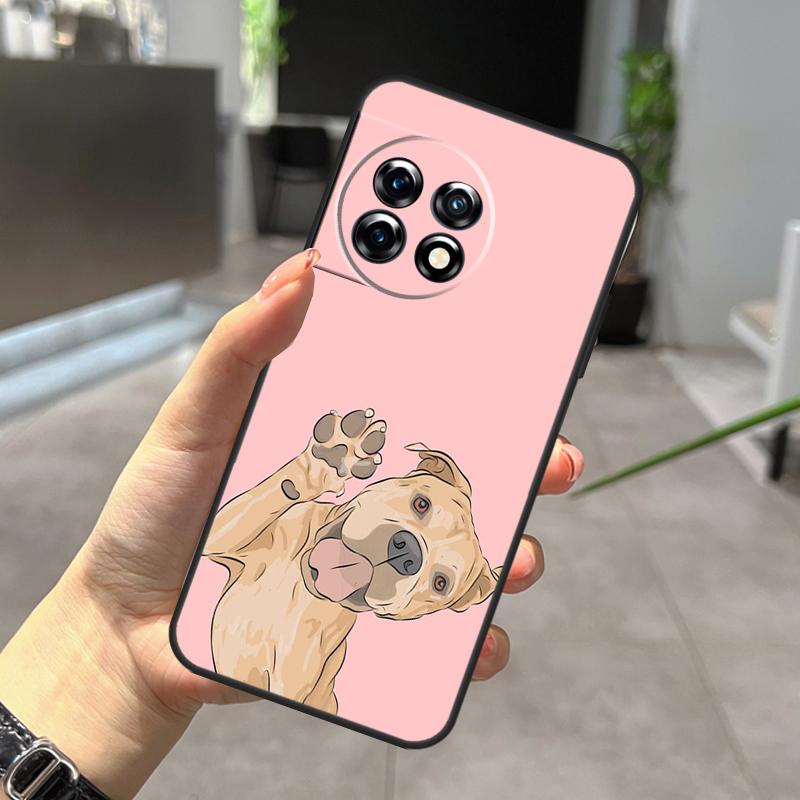 Pitbull Dog Case For OnePlus Nord N20 N30 CE 5 3 4 Lite OnePlus 15 13 12 11 10 Pro 10T 13T 13R 15R Cover