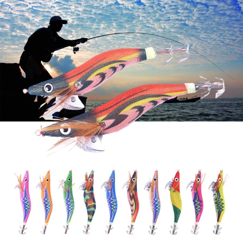 10Pcs/set Freshwater Saltwater Fishing Jig Hard Octopuses Jig Fishing Squid Jig Lures Jig Squid Fishing Lures Baits