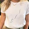 Damen Print T-Shirts T-Shirt Damen Kleidung Normale Kurzarm Tops Katze Einfacher Süßer Print Damen Mode Cartoon Grafik T-Shirt