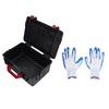 Black Multifunctional Hardware Tool Box Portable Plastic Storage Box for Parts Organization Portable Parts Box Plastic Tool Box