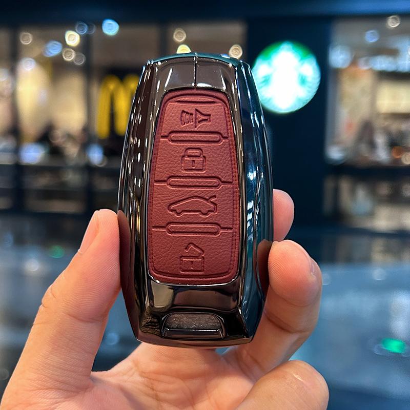 BJB1 For Haval H6 Jolion H2 H2s H1 2022 2023 H5 M4 H9 F7 2023 Accessorie Zinc Alloy Leather Car Smart Remote Control Key Case Cover