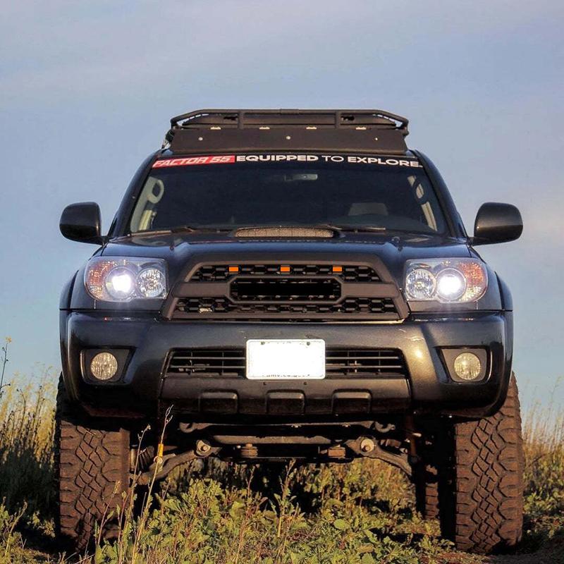 For Toyota 4Runner 2006 2007 2008 2009 TRD Pro Style High Quality ABS Car Front Grille With LED Light Grill