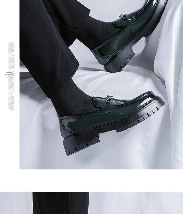 Men's Round Toe Patent Leather Shoes for Business, Formal, and Wedding.