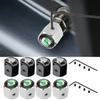 Car Wheel Tire Anti-theft Valve Caps for Skoda Rapid Kodiaq Yeti Octavia 3 Fabia Superb Karoq Kamiq Scala Roomster Kodiak Citigo