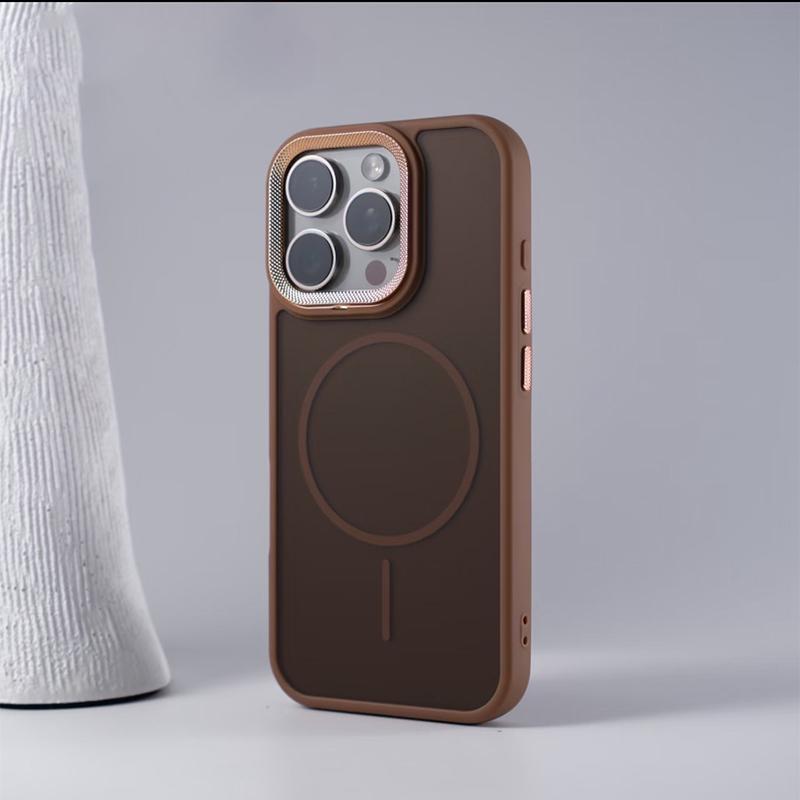 Luxus Spiricle Kamera Magsafe Hülle für iPhone 16 15 Pro Max 14 13 12 11 Pro Max Matt Magnetisch PC Stoßfeste Abdeckung für iPhone16
