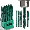 High-Hardness Skew Head Professional Eccentric Drill Bits for Tiles/ Glass/Metal/Wood Drilling Tools 6-12mm Drill Bits Set