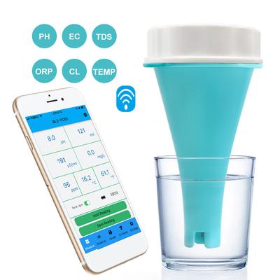 6-in-1 Residual Chlorine Monitor Backlit LCD Display Water Quality Tester Glass Probe Smart Equipment for Home Swimming Pool