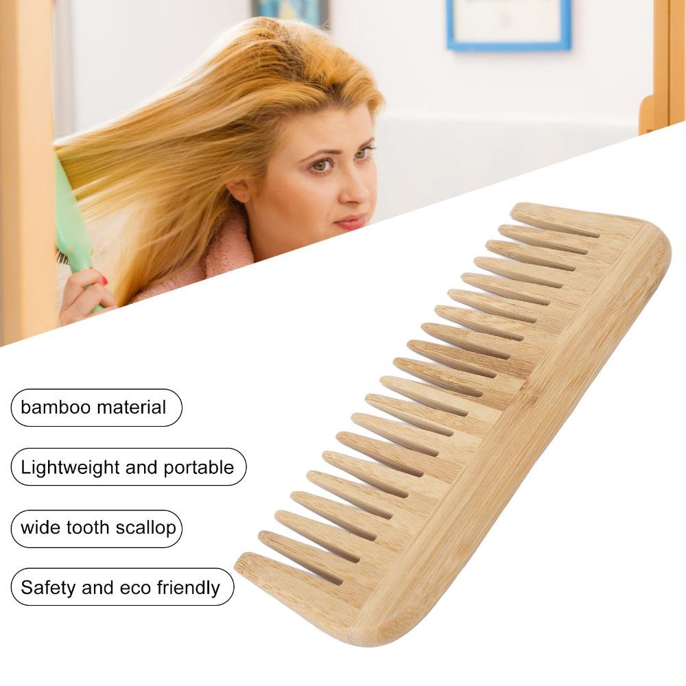 Safety Wide Tooth Comb Portable Wet Hair Comb For Salon Hair Detangling Comb  Home Use
