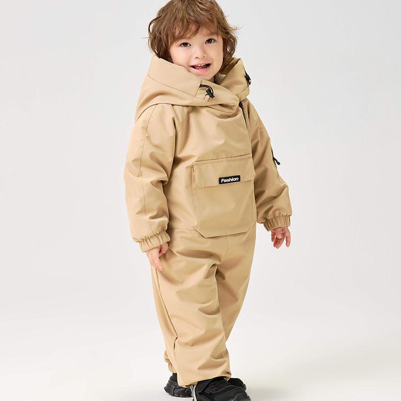 Winter Baby Clothes Warm Fur Boys Snowsuit Baby Ski Rompers Kids Girls Jumpsuits