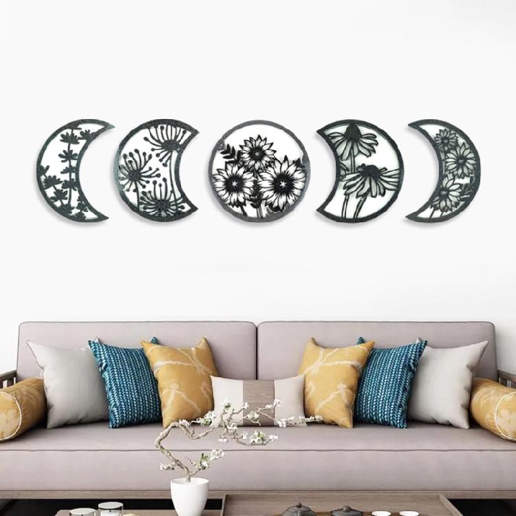 Mondphasen-Kombination Harzform DIY Silikon Bastelform Wandbehang Dekoration