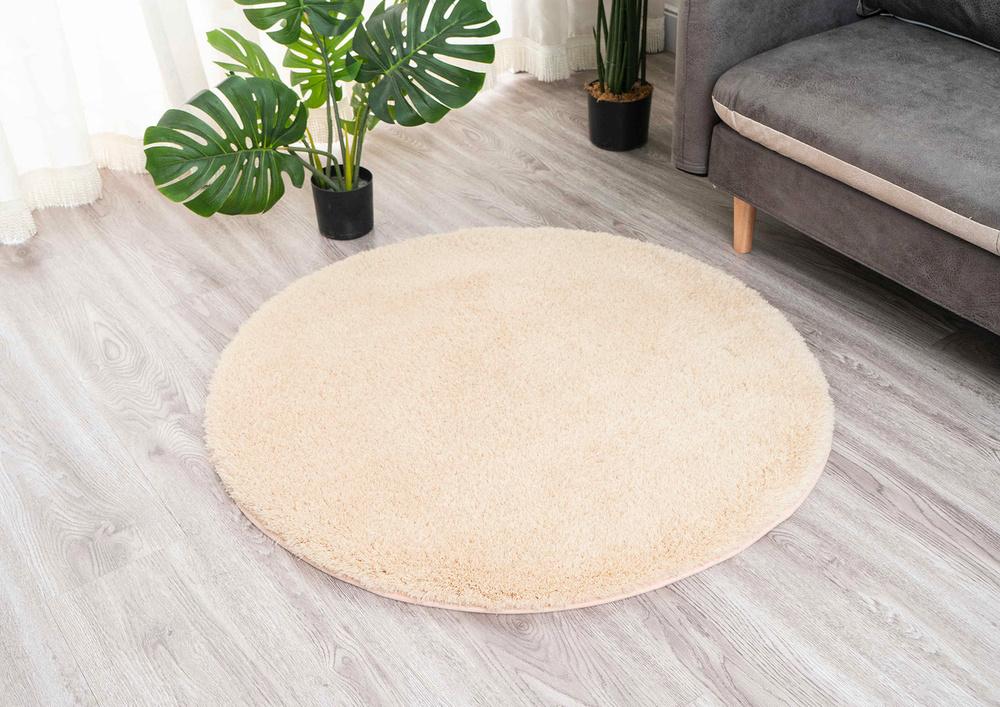 Dywan Okrągły Alpaca Strado 120x120 - AlpaBeige