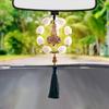 Car Interior Buddha Pendant Decorative Rear View Mirror Charm Hangable Buddha Aesthetic Ornament For Truck RV Minivan Pickup