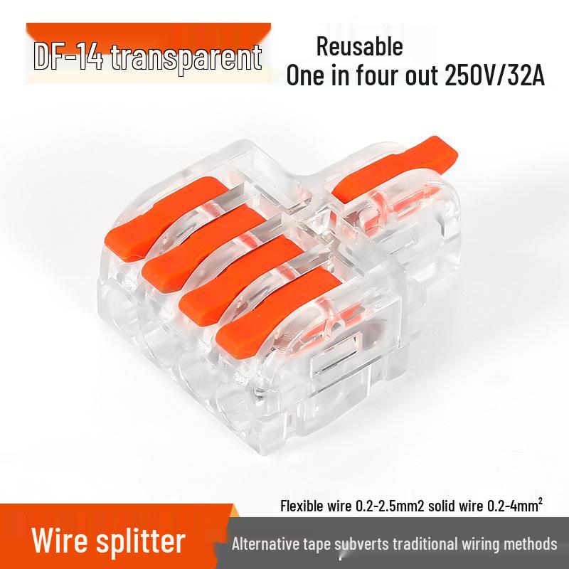 Mini Docking Model: 1 Input to 2/3/4/5 Outputs, Color Handle DF-12/13/14/15 for Home Use