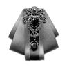 Men's Rhinestone Flower Bow Tie for Formal Events
