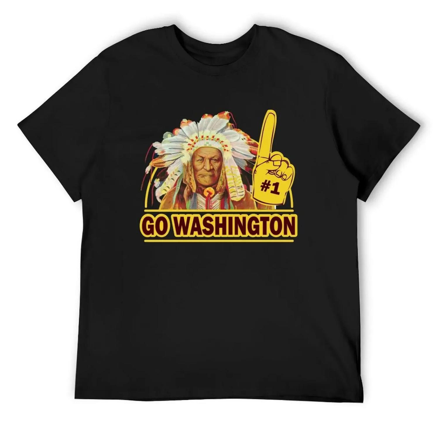

Funny Shirt - Go Washington T-Shirt valentines clothes plus size tops affliction shirts for a boy Short sleeve tee men XXXXXL чорний