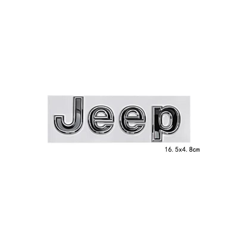 New16.5cm Car Side Body Trunk Sticker Badge for JEEP Logo Wrangler Grand Cherokee Compass Renegade Patriot Rubicon Liberty JK XJ
