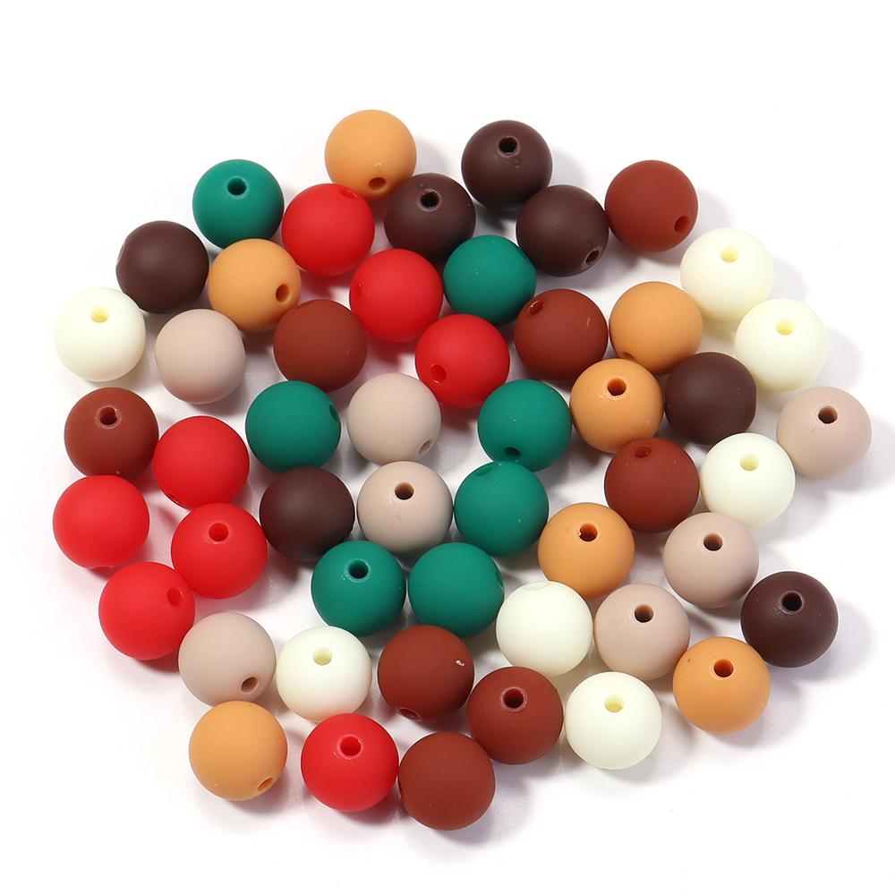 

6/8/10/12/14mm Mix Colored Matte Acrylic Spacer Beads Loose Jewelry Round Beads For Making Bracelet Necklace Earring DIY Jewelry 6mm 100pcs