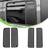 Rear Door Window Glass Decoration Cover Trim for Jeep Wrangler JK JL Gladiator JT 2007-2025 4-Doors Car Exterior Accessory Black Interior Mirrors 6