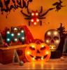 Decoração de abóbora de Halloween de terror, morcego fantasma, aranha, luz noturna LED, bar de feriado, decoração de festa em casa, adereços, enfeites de Halloween