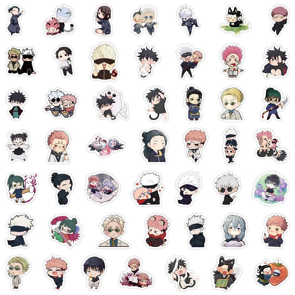 10/30/50/100 Stück Lustige Cartoon Jujutsu Kaisen Aufkleber Anime Decals DIY Auto Laptop Handyhülle Skateboard Wasserdichter Aufkleber Spielzeug