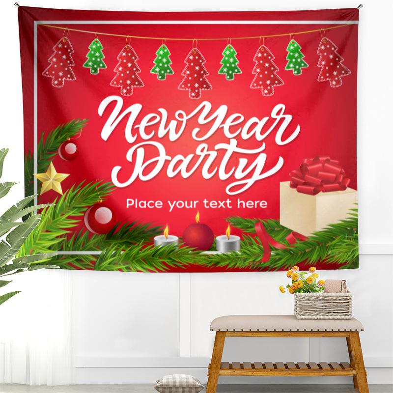 Christmas Tapestry Amazon European and American Holiday Christmas Background Cloth Bedroom