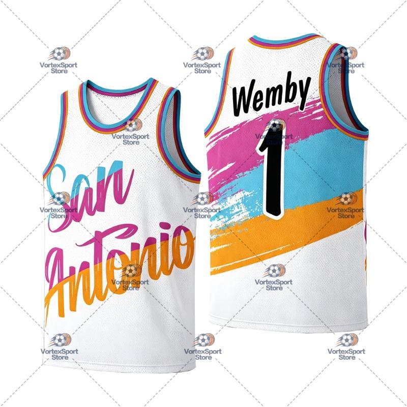 Children's NO.1 Wenbanyama Basketball Quick-drying Vest Men's Sleeveless O-neck Basketball Sports Tranning Jersey Vest