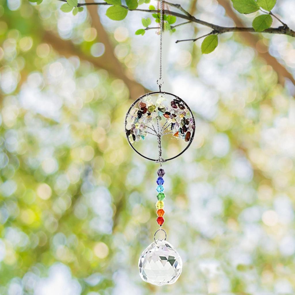 Colorful Crystals Glass Pendants Suncatchers Prisms Hanging Ornament Crystal Pendants for Home,Office,Garden Decoration