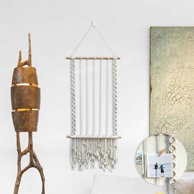 Boho Macrame Hanging Photo Display, Wall Decor, Frames, Organizer for Women, Party,
