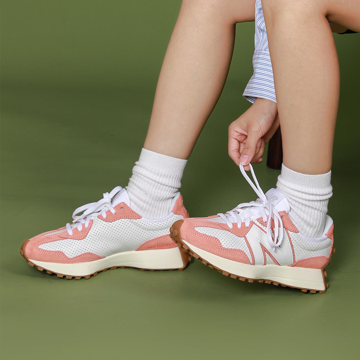 New Balance 327 Primary Pack — розовые кроссовки унисекс White Paradise MS327PN 38 — фото 10