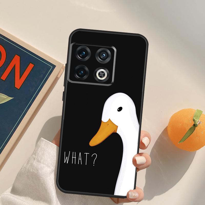 Cartoon Funny Goose Case For OnePlus 13R 12R 10R 13T 10T 11 12 13 15 OnePlus Nord 5 CE 2 3 4 Lite N20 N30 Cover