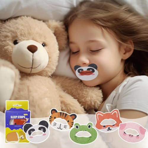 Mouth Closure Tape for Kids, Prevents Nasal Breathing, Prevents Adenoid Facies, Prevents Dry Throat, Promotes Nasal Breathing, Improves Sleep, and Pre