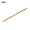 6pcs Wooden Bamboo Crochet Hook 3mm-10mm Knitting Crochet Needles for DIY Craft Yarn