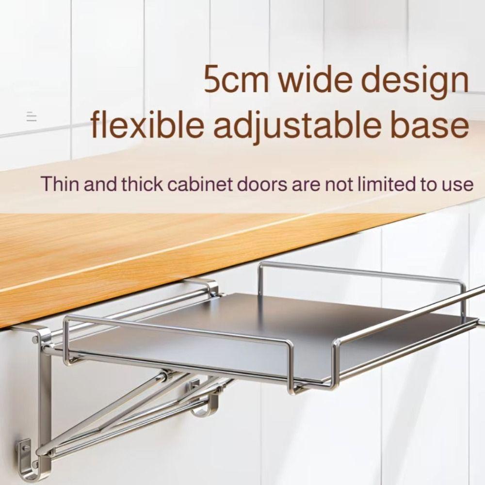 Foldable Foldable Countertop Storage Rack Stainless Steel Countertop Extension Shelf  Balcony