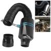 1 Set Pipe Hose Kit Feed Enclosed Intake Induction Universal Fiber Intake Filter Box Car Carbon Fibre Cold Air Filter