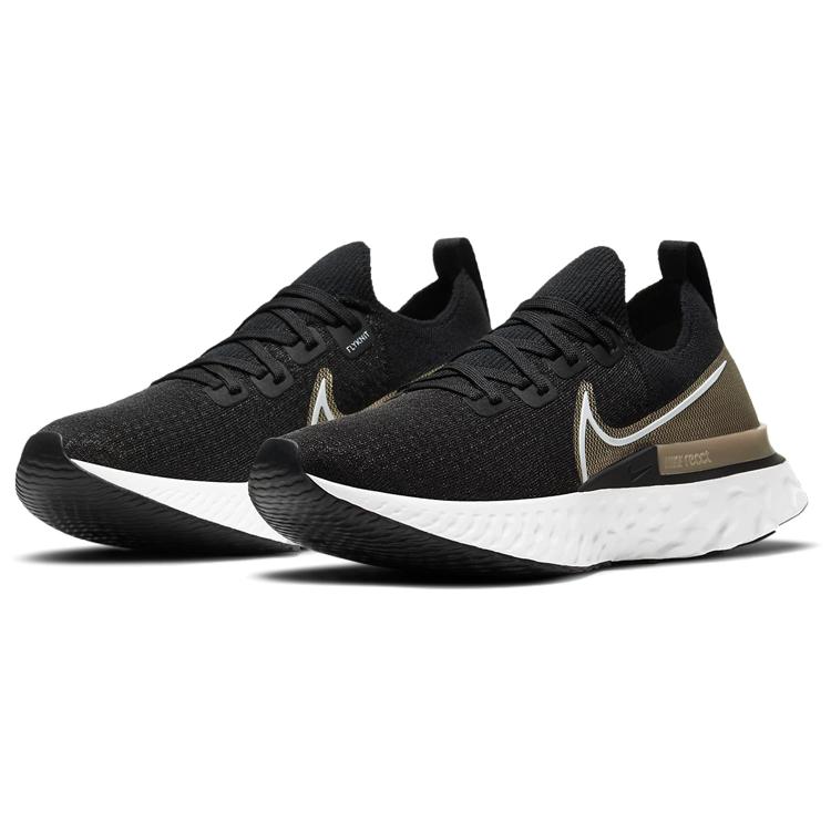 New Nike React Infinity Run Flyknit Metallic Gold Silk Women's CZ2861-001