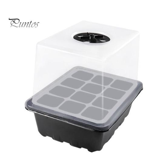 Startovací tác na semena 6 buněk/12 buněk Zásobník na klíčení semínek s nastavitelným odvětráváním vlhkosti Rostlinná školka pro sazenice bonsají v pokojové zahradě