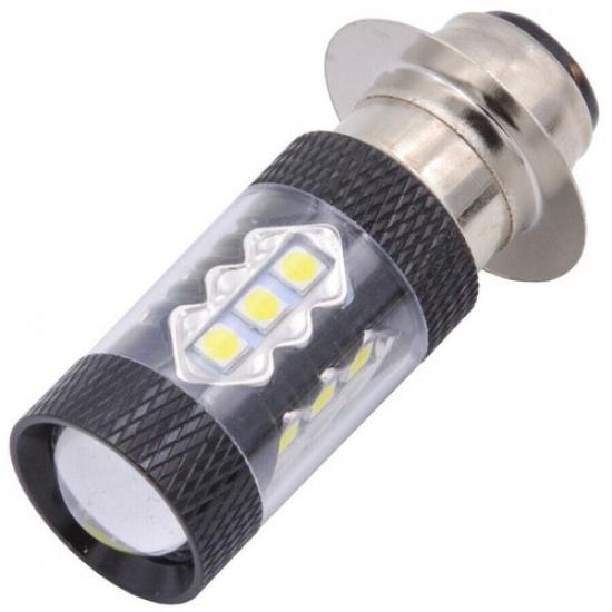High Power P15D Motorcycle LED Headlight Fog Light Lamp Bulb Projector 6500K 2x