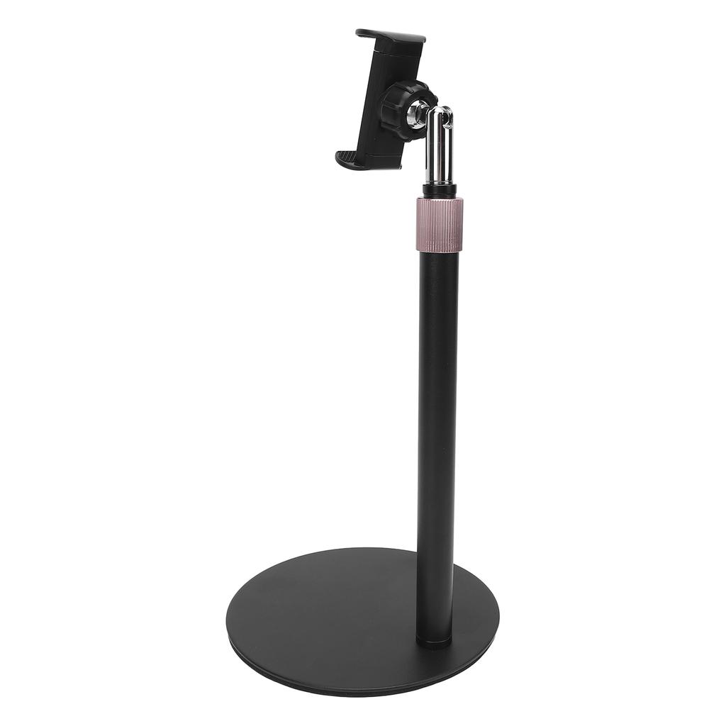 Cell Phone Stand 180 Degree Multi Angle Rotating Height Adjustable Aluminum Alloy Desk Phone Holder Stand Black