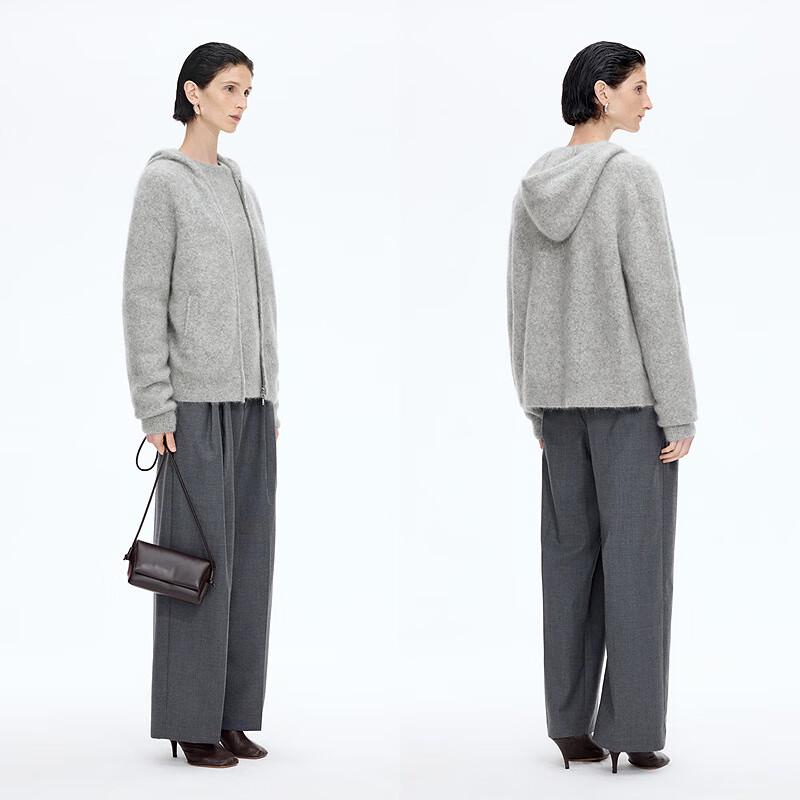 JNBY 2025 Winter Hooded Knit Cardigan