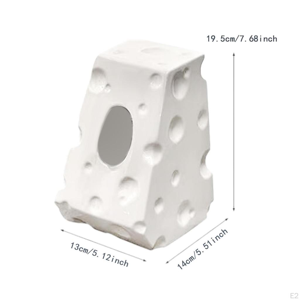 Ceramic Tissue Box Cover Napkin Holder, Home Decor Case Paper Storage Dispenser