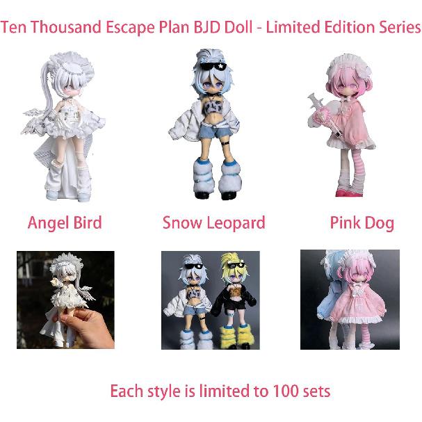 1/12 BJD Dolls Blind Box,Kawaii BJD Dolls Ten Thousand Escape Plan Series 1/12 Ball Jointed Doll Collectable Action Figure for Girls Birthday Party