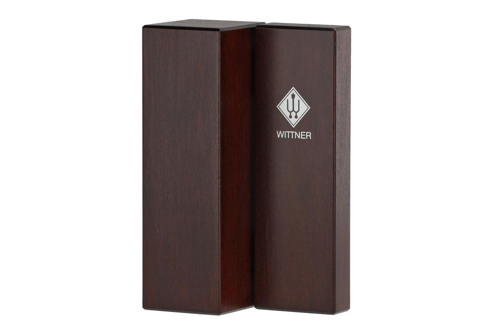 Wittner Wooden Metronome Super Mini Tactel with Wooden Case, Mahogany 880210