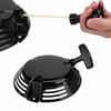 Black Pull Starter Assembly Comfort Grip Handle Metal Pull Starter Replacement Compact Easy To Install for 1P60 1P65 1P70 GXV160