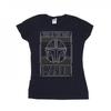 Star Wars Womens/Ladies The Mandalorian The Way Outline Helm Cotton T-Shirt