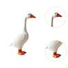 Goose Statue Ornament Resin Figurine Decorative Gift Animal Sculpture White for Fireplace Indoor