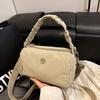 Niche portable pillow bag women's shoulder bag multi-layer nylon bag leisure sports messenger bag