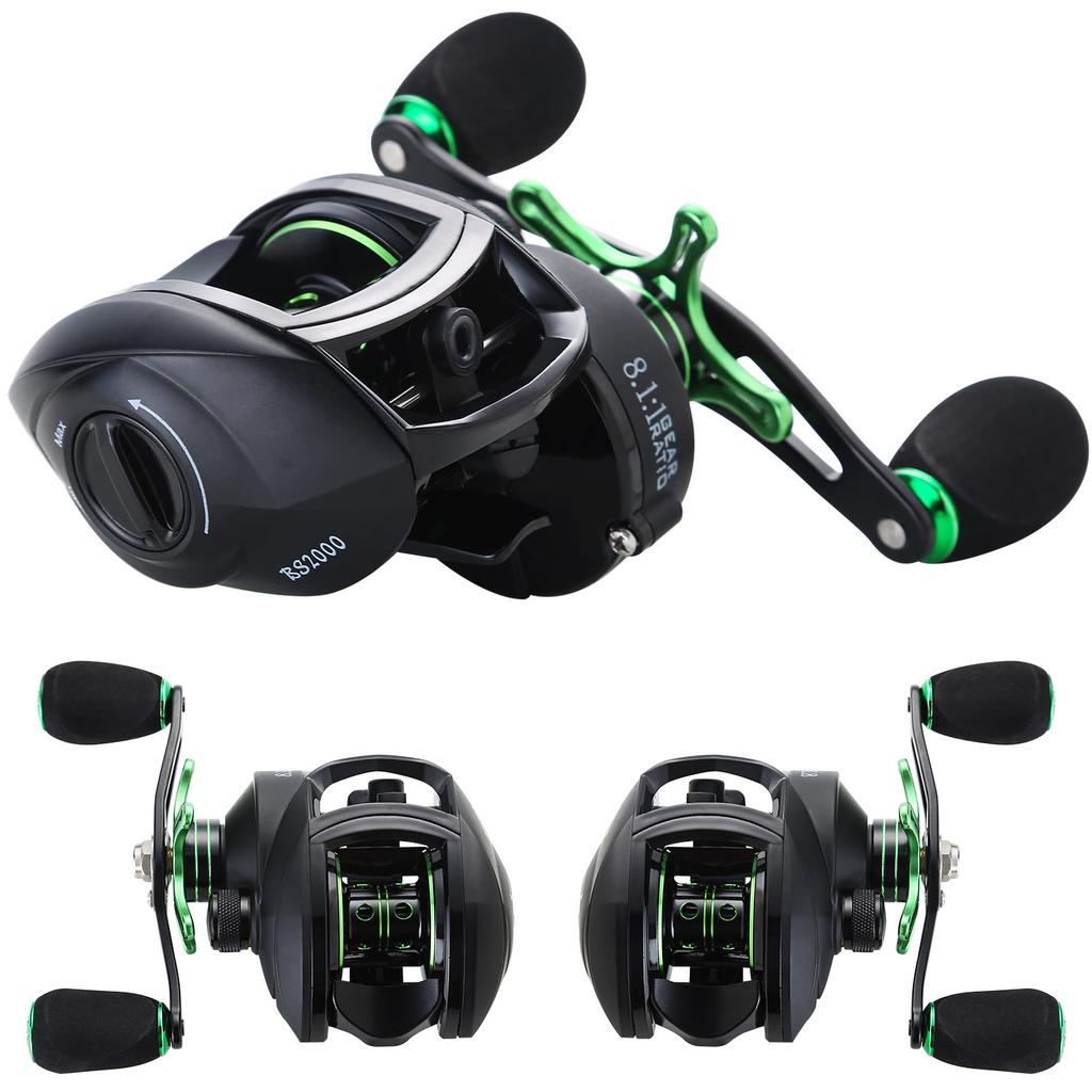 Baitcasting Rybářský naviják Magnetická brzda Kuličkové ložisko 12+1BB Max Drag 12Ibs Coregonus Peled Bass