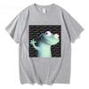 Fashion Lizard Meme Graphic T-shirts Summer Men's Women Clothing Casual Oversized Short Sleeve T Shirts Aesthetic Cotton T-shirt