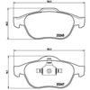 BREMBO Kit De Plaquettes De Frein P68040 - 4 Pièces
